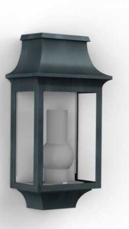 grüne Außenlampe antik